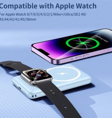 KPG Power WPG-052 MagSafe Özellikli Akıllı Saat ve Telefon İçin Taşınabilir Şarj Cihazı 5.000 Amper - Ermer İletişim