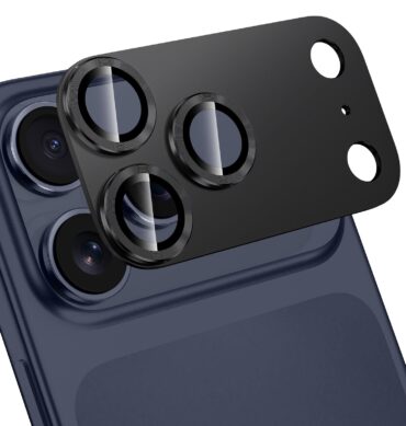 Iphone 17 Pro İçin Tam Kaplayan Safir Kamera Koruma Lensi siyah