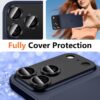 Black iPhone 17 Pro Max_08 Iphone 17 Promax İçin Tam Kaplayan Safir Kamera Koruma Lensi siyah