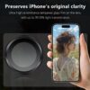 Black iPhone 17_05 Iphone 17 İçin Safir Kamera Koruma Lensi siyah