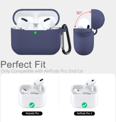 Airpods 1 ve 2 İçin Lansman Kulaklık Kılıfı – Gece Mavisi - Ermer İletişim