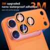 Cosmic Orange iPhone 17 Pro_04 Iphone 17 Promax İçin Tam Kaplayan Safir Kamera Koruma Lensi turuncu