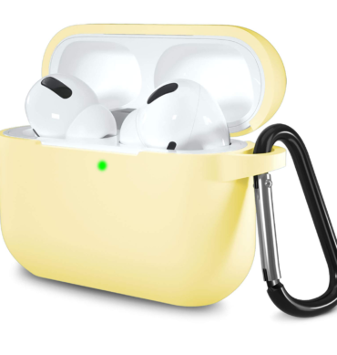 Airpods 1 ve 2 İçin Lansman Kulaklık Kılıfı - Sarı