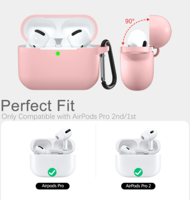 Airpods Pro / Pro2 İçin Lansman Kulaklık Kılıfı – Toz Pembe - Ermer İletişim