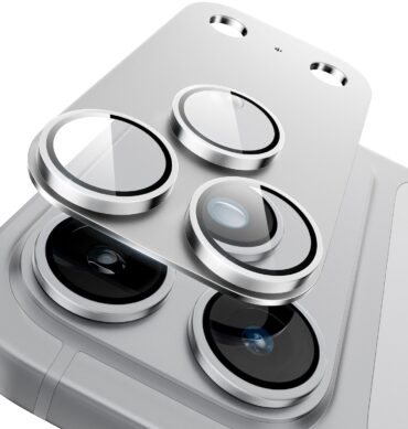 Iphone 18 Pro İçin Tam Kaplayan Safir Kamera Koruma Lensi gri