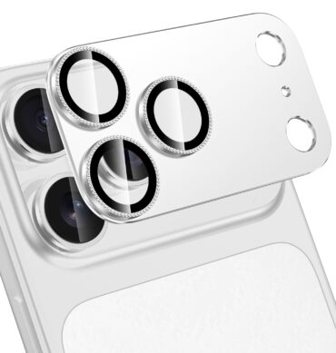 Iphone 17 Pro İçin Tam Kaplayan Safir Kamera Koruma Lensi gri
