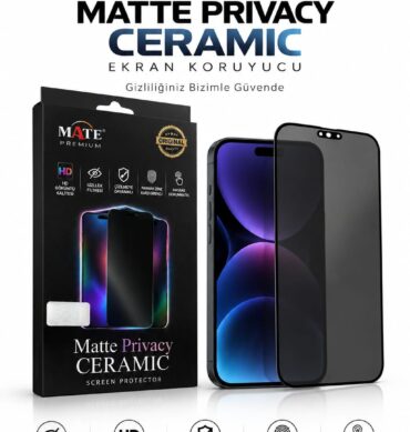 ERMER Iphone 12 Promax İçin Mat Seramik Hayalet Ekran Koruyucu