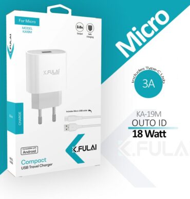 K.FULAI KA-19M 15 Watt Mikro Hızlı Şarj Seti