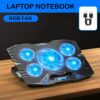 Laptop ve Notebook İçin Ayarlanabilir RGB Işıklı Sessiz Soğutucu Fan Laptop ve Notebook İçin Ayarlanabilir RGB Işıklı Sessiz Soğutucu Fan