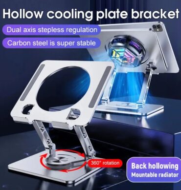 Metal Tablet Standı 360 Derece Dönebilen Açı ve Yükseklik Ayarlı Alüminyum Stant