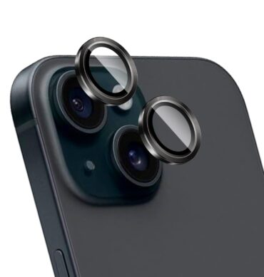 Iphone 15 İçin Safir Kamera Koruma Lensi Siyah