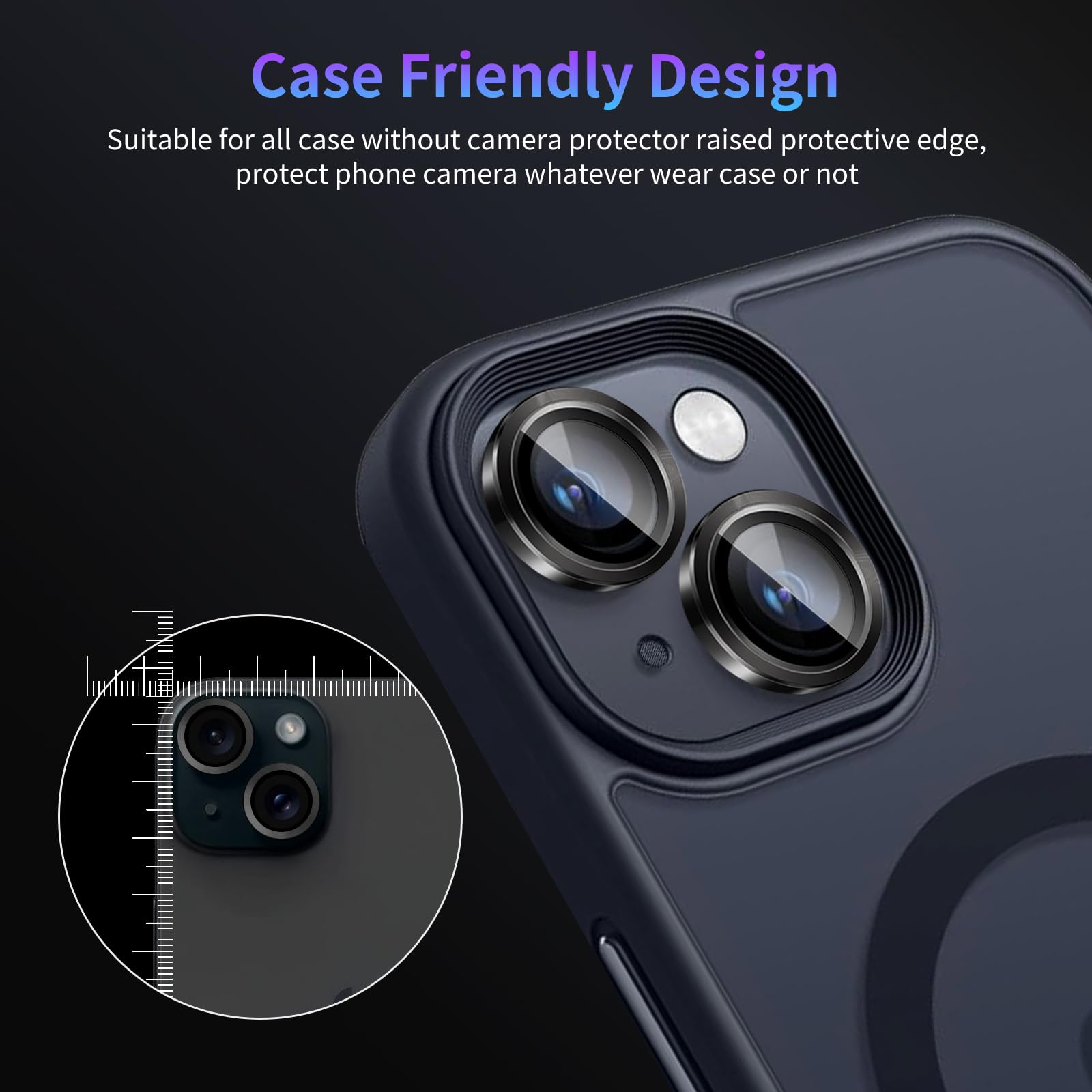 Iphone 15 Plus İçin Safir Kamera Koruma Lensi Siyah Iphone 15 Plus İçin Safir Kamera Koruma Lensi Siyah