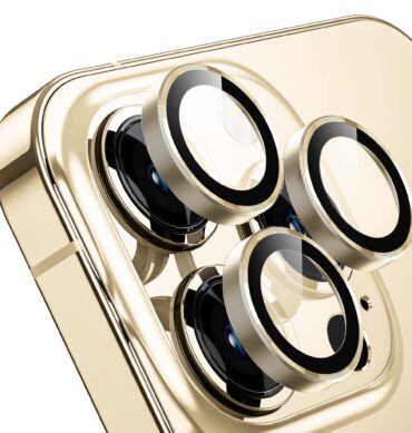 Iphone 14 Pro İçin Safir Kamera Koruma Lensi Altın Gold