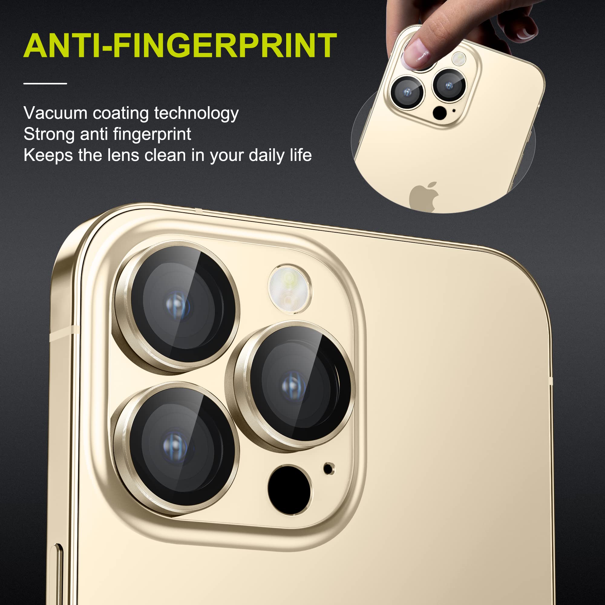 Iphone 14 Pro İçin Safir Kamera Koruma Lensi Altın Gold Iphone 14 Pro İçin Safir Kamera Koruma Lensi Altın Gold