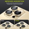 Iphone 14 Promax İçin Safir Kamera Koruma Lensi Altın Gold Iphone 14 Promax İçin Safir Kamera Koruma Lensi Altın Gold