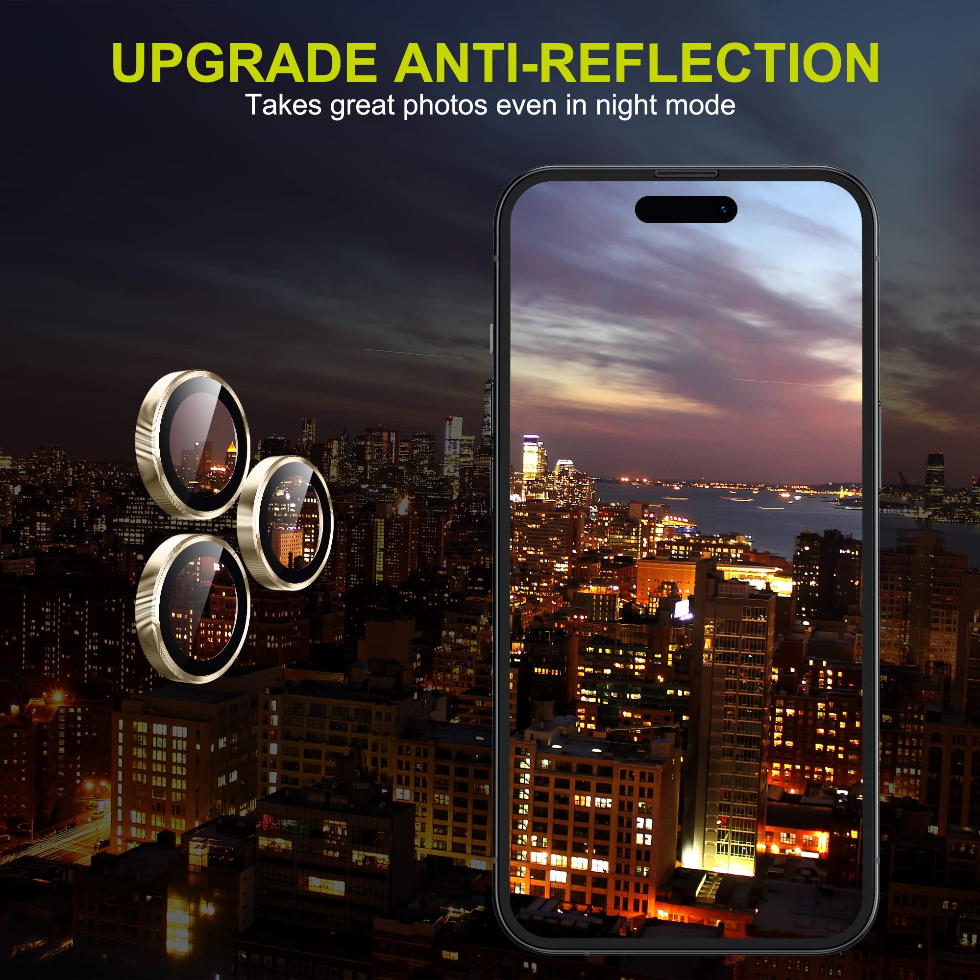 Iphone 14 Pro İçin Safir Kamera Koruma Lensi Altın Gold Iphone 14 Pro İçin Safir Kamera Koruma Lensi Altın Gold