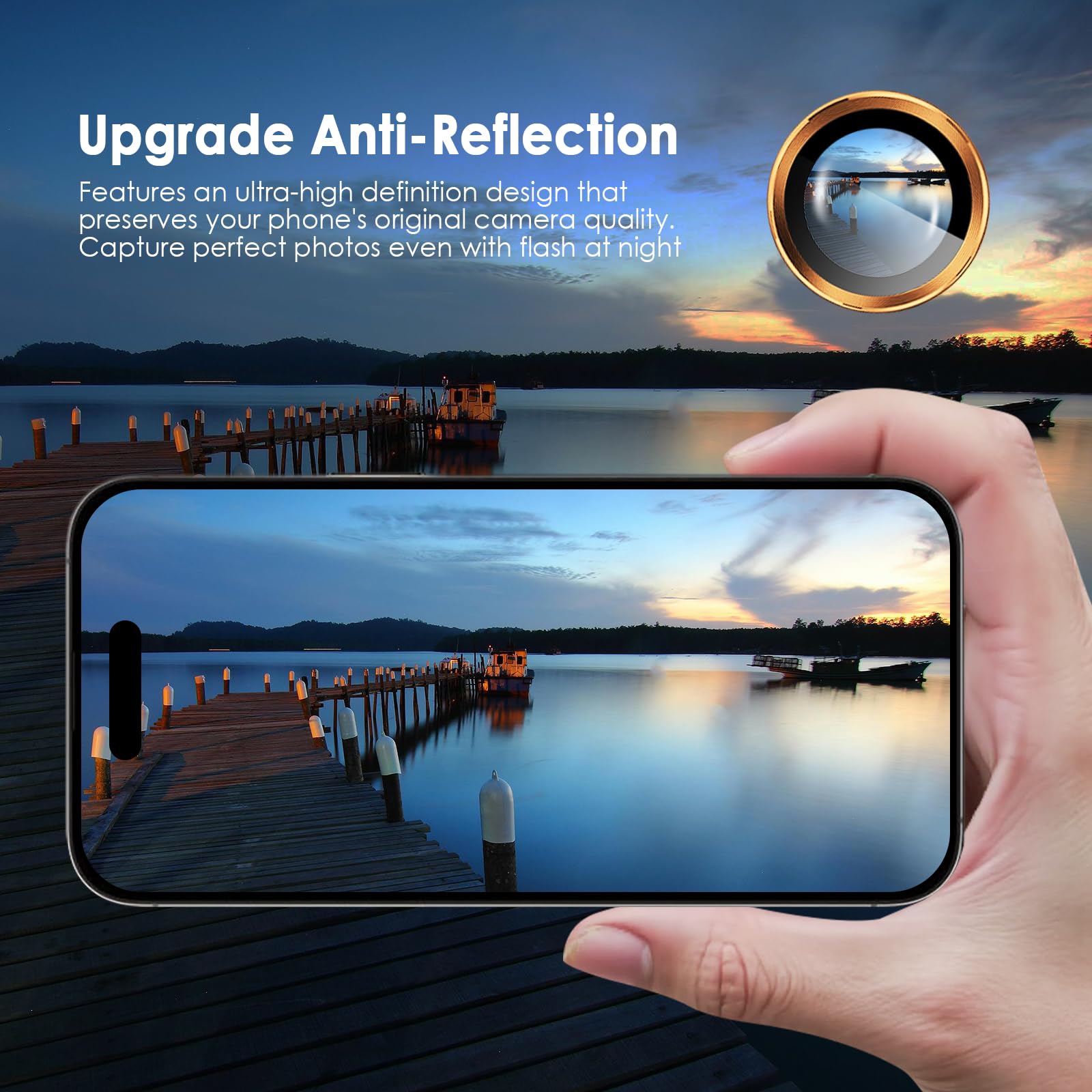 Iphone 17 Promax İçin Safir Kamera Koruma Lensi Turuncu Iphone 17 Promax İçin Safir Kamera Koruma Lensi Turuncu