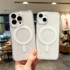 Iphone 15 Pro İçin Magsafe Özellikli Şeffaf Silikon Kılıf Kapak Iphone 15 Pro İçin Magsafe Özellikli Şeffaf Silikon Kılıf Kapak