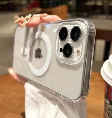 Iphone 15 Promax İçin Magsafe Özellikli Şeffaf Silikon Kılıf Kapak