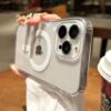 Iphone 13 Promax İçin Magsafe Özellikli Şeffaf Silikon Kılıf Kapak
