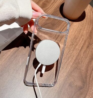 Iphone 14 Pro İçin Magsafe Özellikli Şeffaf Silikon Kılıf Kapak