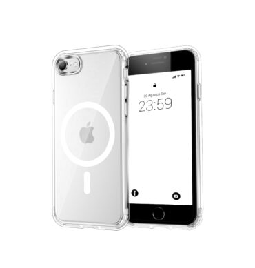Iphone 8 Plus İçin Magsafe Özellikli Şeffaf Silikon Kılıf Kapak
