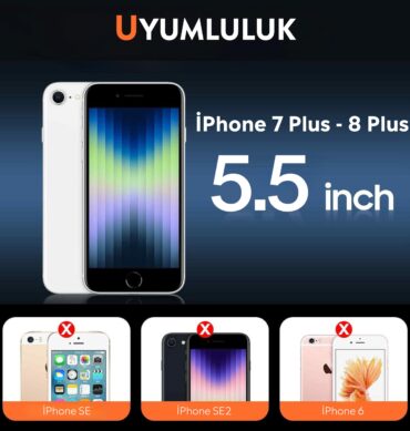 Iphone 8 Plus İçin Magsafe Özellikli Şeffaf Silikon Kılıf Kapak
