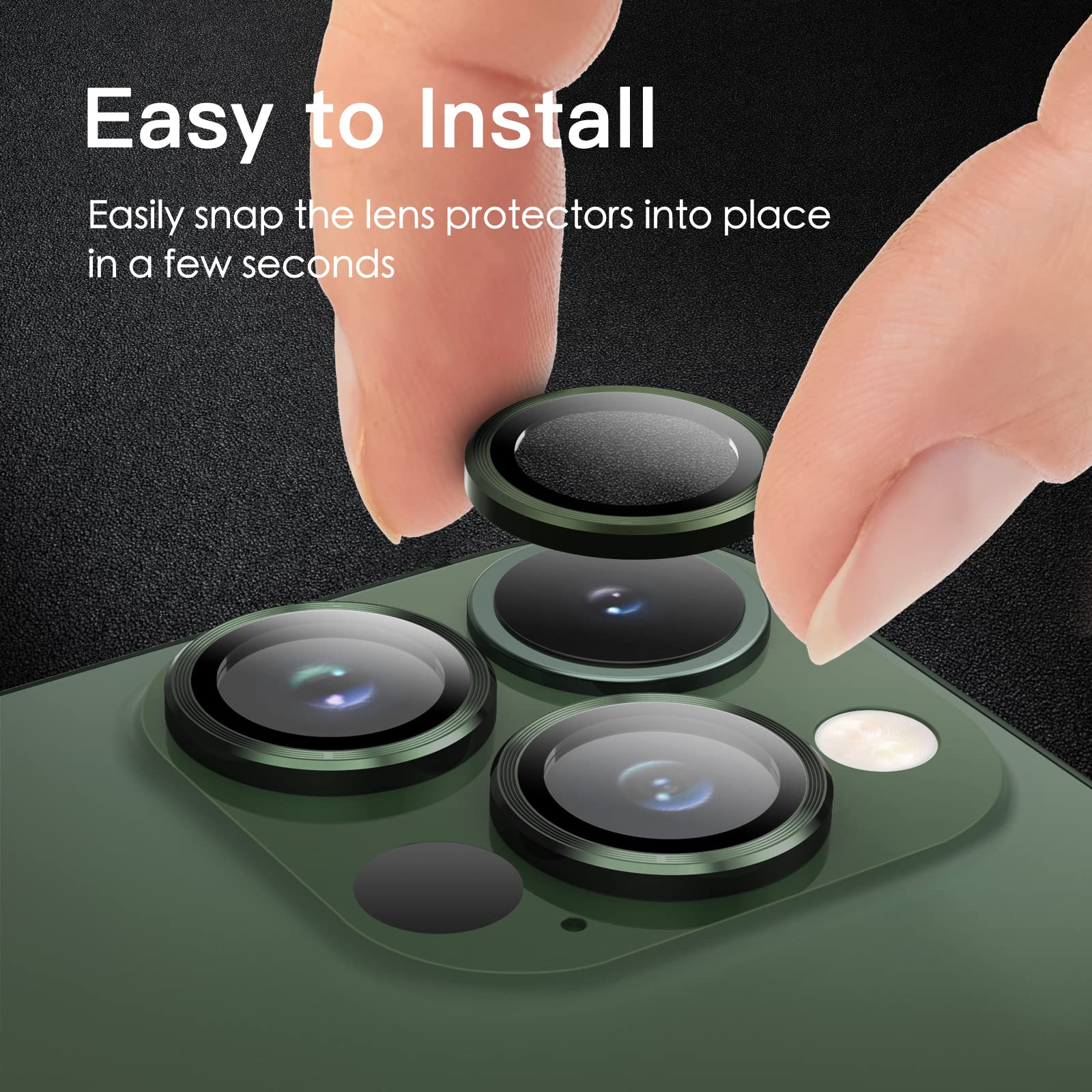 Iphone 13 Pro İçin Safir Kamera Koruma Lensi Alp Yeşili Iphone 13 Pro İçin Safir Kamera Koruma Lensi Alp Yeşili