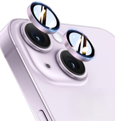 Iphone 14 Plus İçin Safir Kamera Koruma Lensi Açık Mor Light Purple