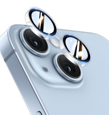 Iphone 14 İçin Safir Kamera Koruma Lensi Açık Mavi Light Blue