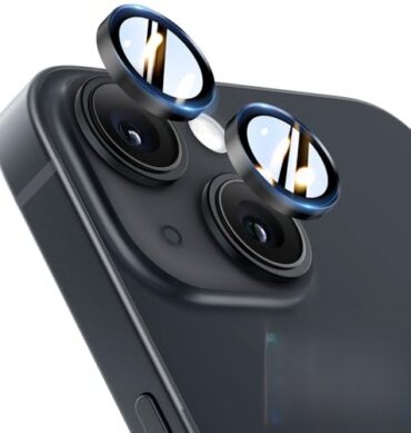 Iphone 14 İçin Safir Kamera Koruma Lensi Gece Yarısı Midnight