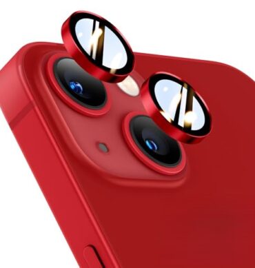 Iphone 13 Mini İçin Safir Kamera Koruma Lensi Kırmızı Red