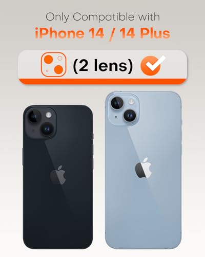 Iphone 14 Plus İçin Safir Kamera Koruma Lensi Açık Mavi Light Blue
