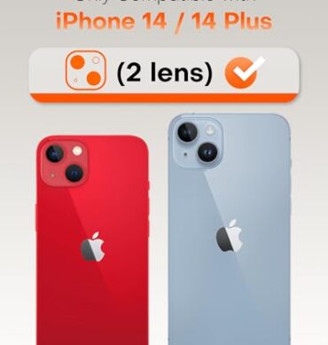 Iphone 14 Plus İçin Safir Kamera Koruma Lensi Kırmızı Red