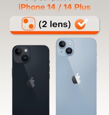 Iphone 14 İçin Safir Kamera Koruma Lensi Açık Mavi Light Blue