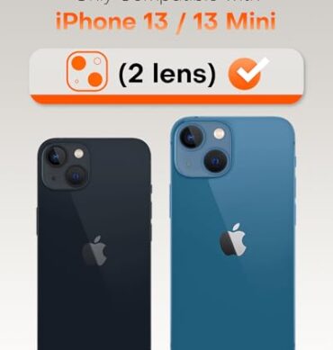 Iphone 13 İçin Safir Kamera Koruma Lensi Gece Yarısı Midnight