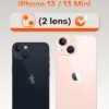 Iphone 13 İçin Safir Kamera Koruma Lensi Pembe Pink