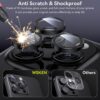 Iphone 15 Pro İçin Safir Kamera Koruma Lensi Siyah Titanium Iphone 15 Pro İçin Safir Kamera Koruma Lensi Siyah Titanium