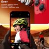 Iphone 14 İçin Safir Kamera Koruma Lensi Kırmızı Red
