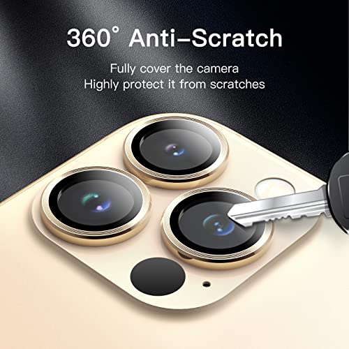 Iphone 13 Pro İçin Safir Kamera Koruma Lensi Altın Gold