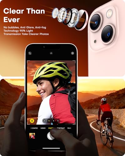 Iphone 13 İçin Safir Kamera Koruma Lensi Pembe Pink