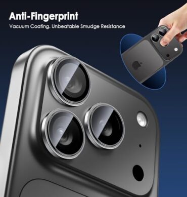 Iphone 17 Promax İçin Safir Kamera Koruma Lensi Siyah