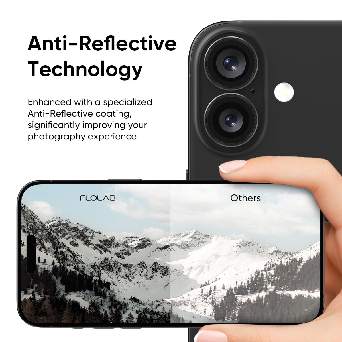 Iphone 16 İçin Safir Kamera Koruma Lensi Siyah