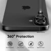 Iphone 16 İçin Safir Kamera Koruma Lensi Siyah