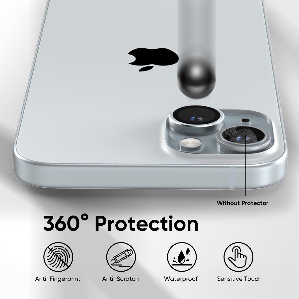 Iphone 15 Plus İçin Safir Kamera Koruma Lensi Mavi Iphone 15 Plus İçin Safir Kamera Koruma Lensi Mavi
