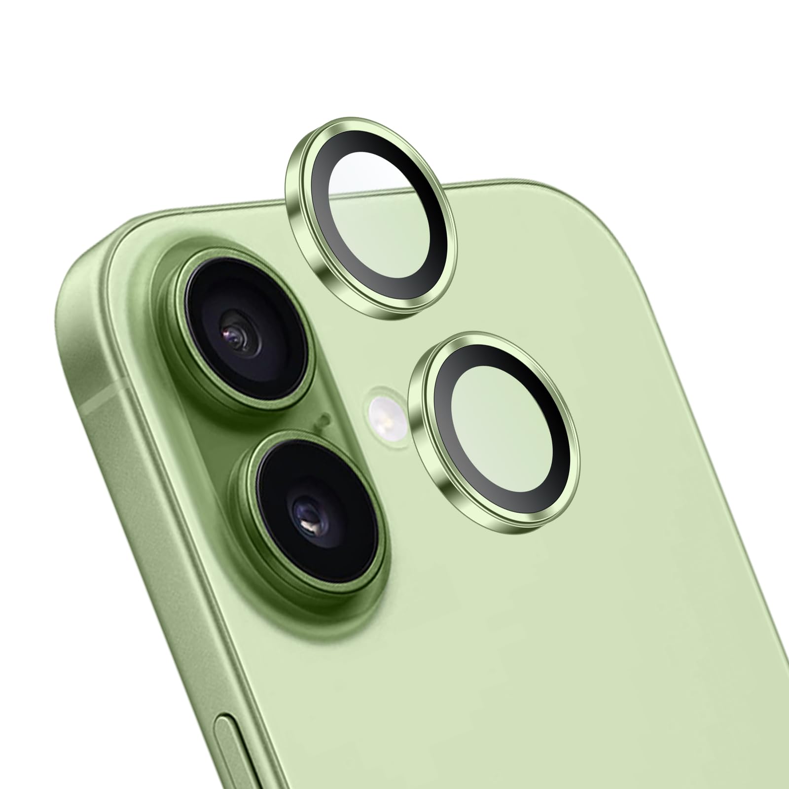 Iphone 17 İçin Safir Kamera Koruma Lensi Yeşil