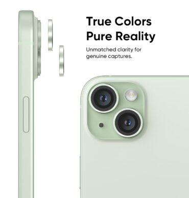 Iphone 15 Plus İçin Safir Kamera Koruma Lensi Yeşil