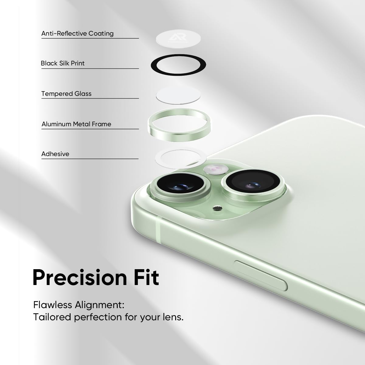 Iphone 15 Plus İçin Safir Kamera Koruma Lensi Yeşil Iphone 15 Plus İçin Safir Kamera Koruma Lensi Yeşil