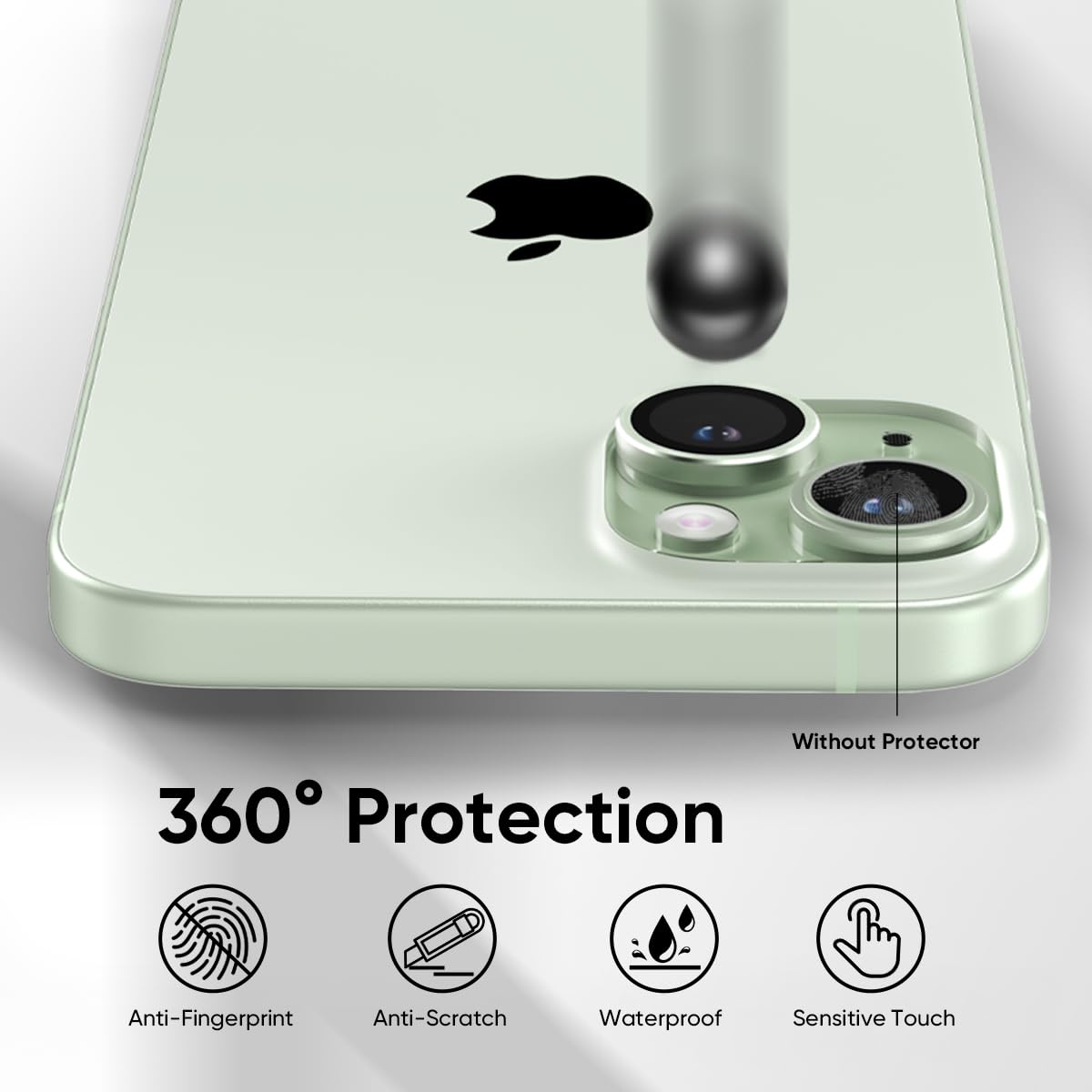 Iphone 15 İçin Safir Kamera Koruma Lensi Yeşil Iphone 15 İçin Safir Kamera Koruma Lensi Yeşil