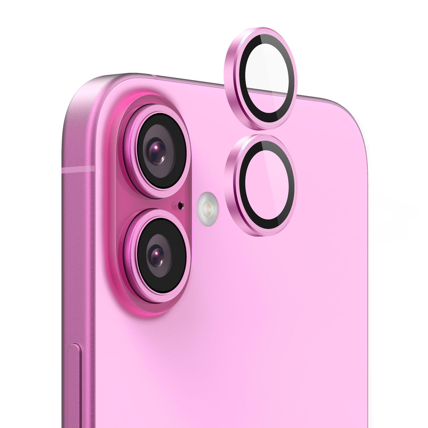 Iphone 16 İçin Safir Kamera Koruma Lensi Pembe Iphone 16 İçin Safir Kamera Koruma Lensi Pembe